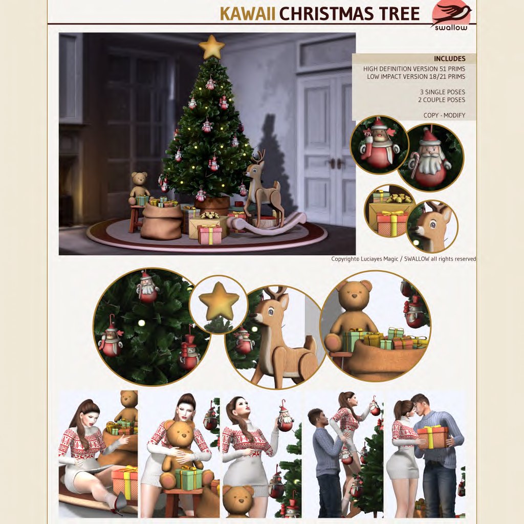 Swallow – Kawaii Christmas Tree